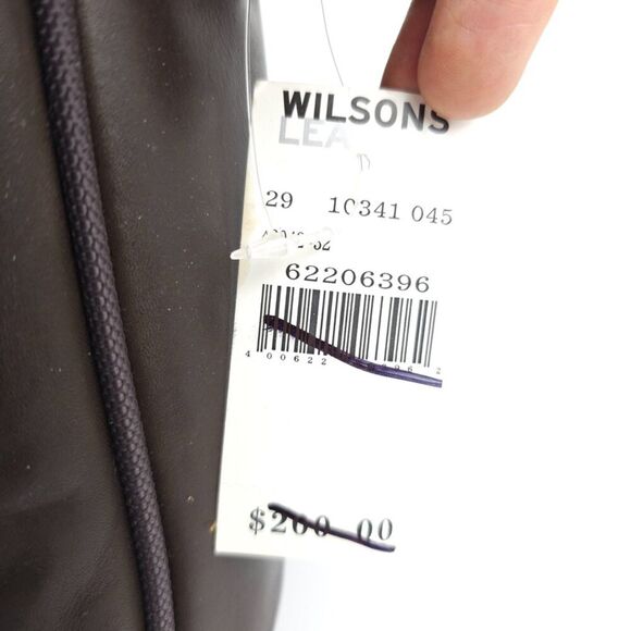 NWT Wilsons Leather Laptop Bag Briefcase Crossbody Convertible Brown Classic - Picture 2 of 14